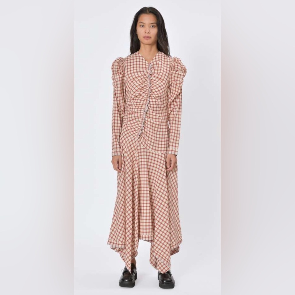 Plaid Long Sleeve Dress